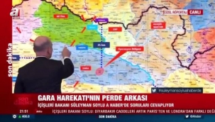 Bakan Soylu harita üzerinde anlattı! İşte Gara Operasyonu detayları!