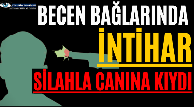 Becen Bağlarında İntihar! Silahla Kendini Vurdu