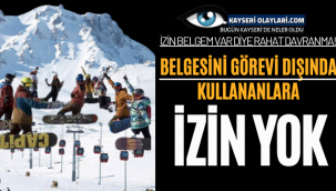 Belgesini Görevi Dışında Kullananlara İzin Yok