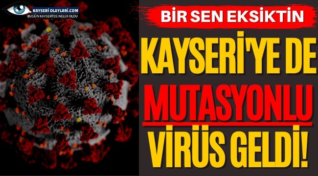 Kayseri'ye de Mutasyonlu Virüs Geldi!