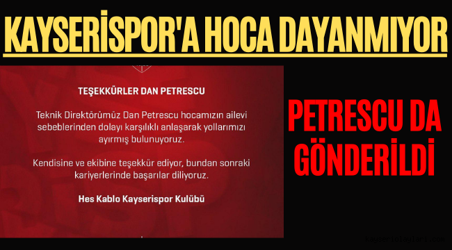 Kayserispor'a Hoca Dayanmıyor!