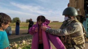 MSB'den Barış Pınarı bölgesindeki ihtiyaç sahiplerine yardım