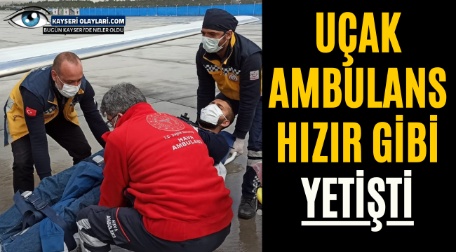 Ambulans helikopter, karaciğer nakli bekleyen hasta için havalandı