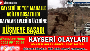 Kayalar Evlerin Üzerine Düşmeye Başladı. O Mahalle Boşaltıldı