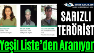 Sarızlı Terörist Yeşil Liste'den Aranıyor