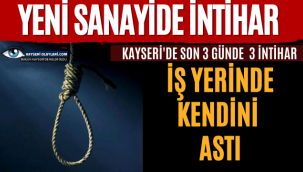 Yeni Sanayide İntihar! İş yerinde Kendini Astı