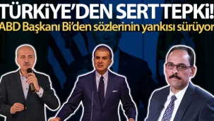 ABD Başkanı Joe Biden'a Türkiye'den tepkiler