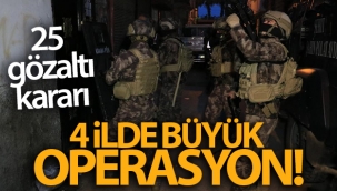 Adana merkezli 4 ilde narkotik operasyonu: 25 gözaltı kararı