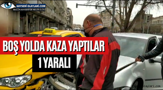 Boş Yolda Kaza Yaptılar! Video Haber