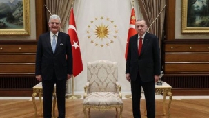 Cumhurbaşkanı Erdoğan, BM Genel Kurul Başkanı Bozkır'ı kabul etti