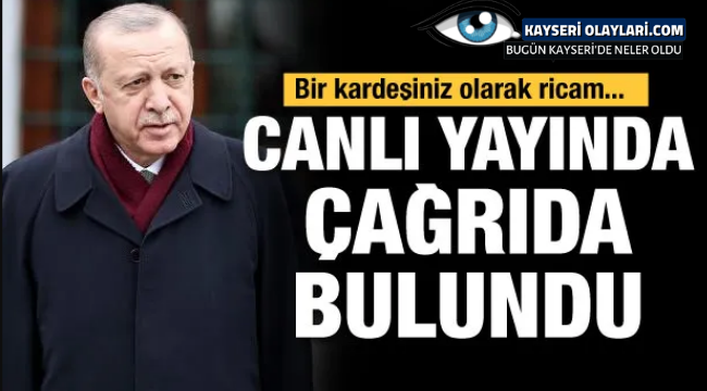 Erdoğan'dan cami cemaatine uyarı