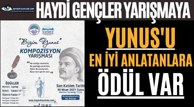 Haydi Gençler Yarışmaya! Yunus'u En İyi Anlatana Ödül Var