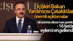 İçişleri Bakan Yardımcısı Çataklı: 'Mart ayında gerçekleştirilen operasyonlarda 86 terörist etkisiz hale getirildi'