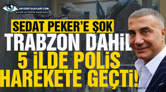 İstanbul'da Sedat Peker ve suç örgütüne eş zamanlı operasyon