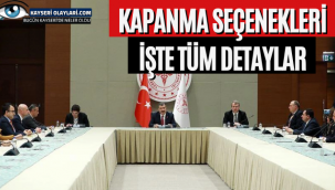 Kapanma seçenekleri