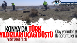 Konya'da Askeri Uçak Düştü! 1Yaralı