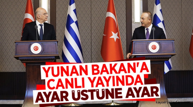 Mevlüt Çavuşoğlu'ndan Nikos Dendias'a tepki