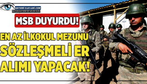 MSB duyurdu! 2021 sözleşmeli er başvuru kılavuzu yayınlandı!