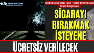 Resmi Gazete'de yayımlandı! Sigarayı bırakmak isteyene ücretsiz verilecek