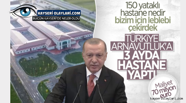 Türkiye-Arnavutluk Fier Dostluk Hastanesi açıldı