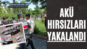 Akü Hırsızları Yakalandı