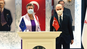 Bakan Soylu, AB heyetiyle görüştü