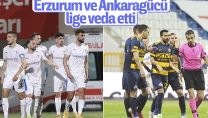 Erzurumspor ve Ankaragücü küme düştü
