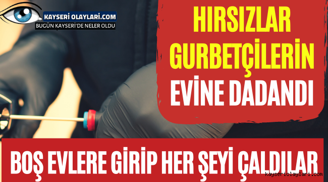 Hırsızlar Gurbetçilerin Evine Dadandı