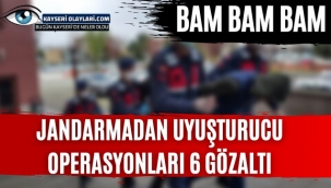 Jandarmadan uyuşturucu operasyonları: 6 gözaltı