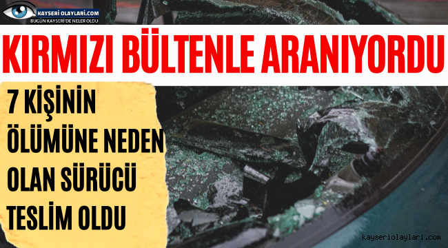 Kırmızı Bültenle Aranıyordu! Teslim Oldu