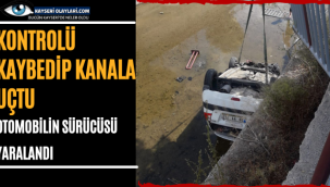 Kontrolü Kaybedip Kanala Uçtu