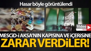 Mescid-i Aksa'daki hasar görüntülendi