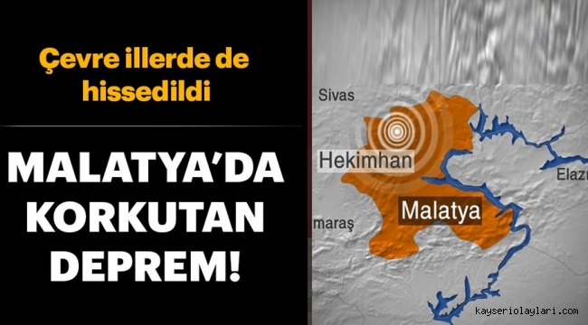 Son dakika: Malatya'da korkutan deprem