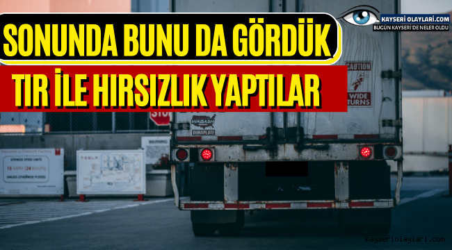 Sonunda Bunu Da Gördük Tır İle Hırsızlık Yaptılar