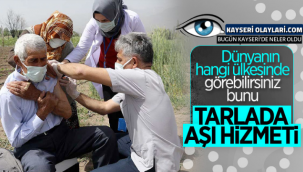 Tarlada aşı hizmeti 