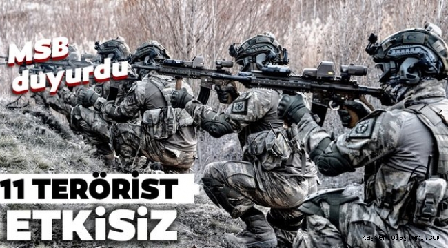Teröre Pençe Darbesi Tam 11 Terörist Cehenneme 