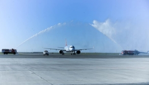 THY, Türkistan'a ilk uçuşunu yaptı