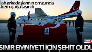 Türkiye-İran sınırında şehit olan polis memleketi Denizli'ye gönderildi