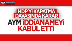 AYM, HDP iddianamesini kabul etti