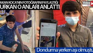 Bakan Koca'nın fotoğrafını paylaştığı Furkan o anları anlattı