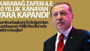 Cumhurbaşkanı Erdoğan Azerbaycan Meclisi'nde