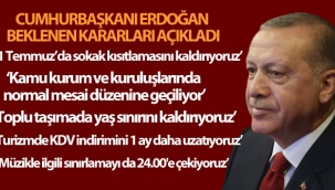 Cumhurbaşkanı Erdoğan, yeni tedbirleri açıkladı