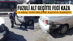 Fuzuli Alt Geçitte Kaza