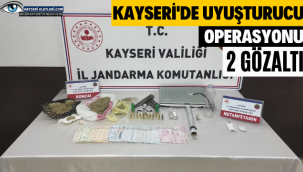 Kayseri'de uyuşturucu operasyonu 2 gözaltı