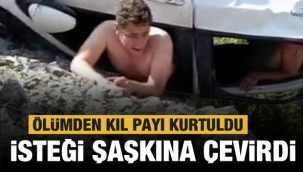 Kazadan mucize eseri kurtuldu! İsteği şaşkına çevirdi