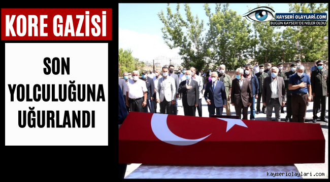 Kore Gazisi son yolculuğuna uğurlandı