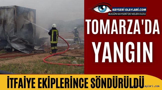 Tomarza'da Yangın 
