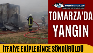 Tomarza'da Yangın 