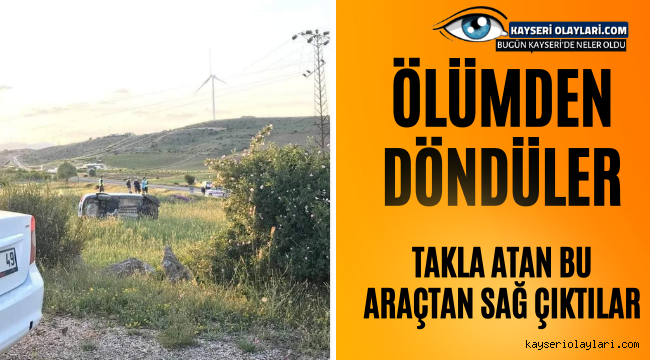 Yahyalı'da Kaza Ölümden Döndüler!
