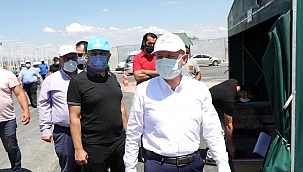 Başkan Çolakbayrakdar, kurban kesim alanını denetledi